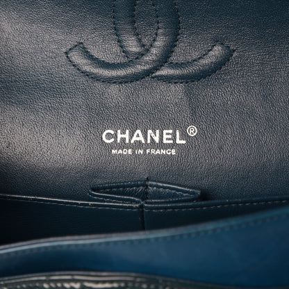 Chanel Patent Quilted Medium Double Flap Turquoise 7 of 13