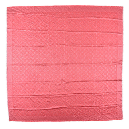Louis Vuitton Silk Lurex Wool Monogram Shine Shawl Fuchsia 1 of 3