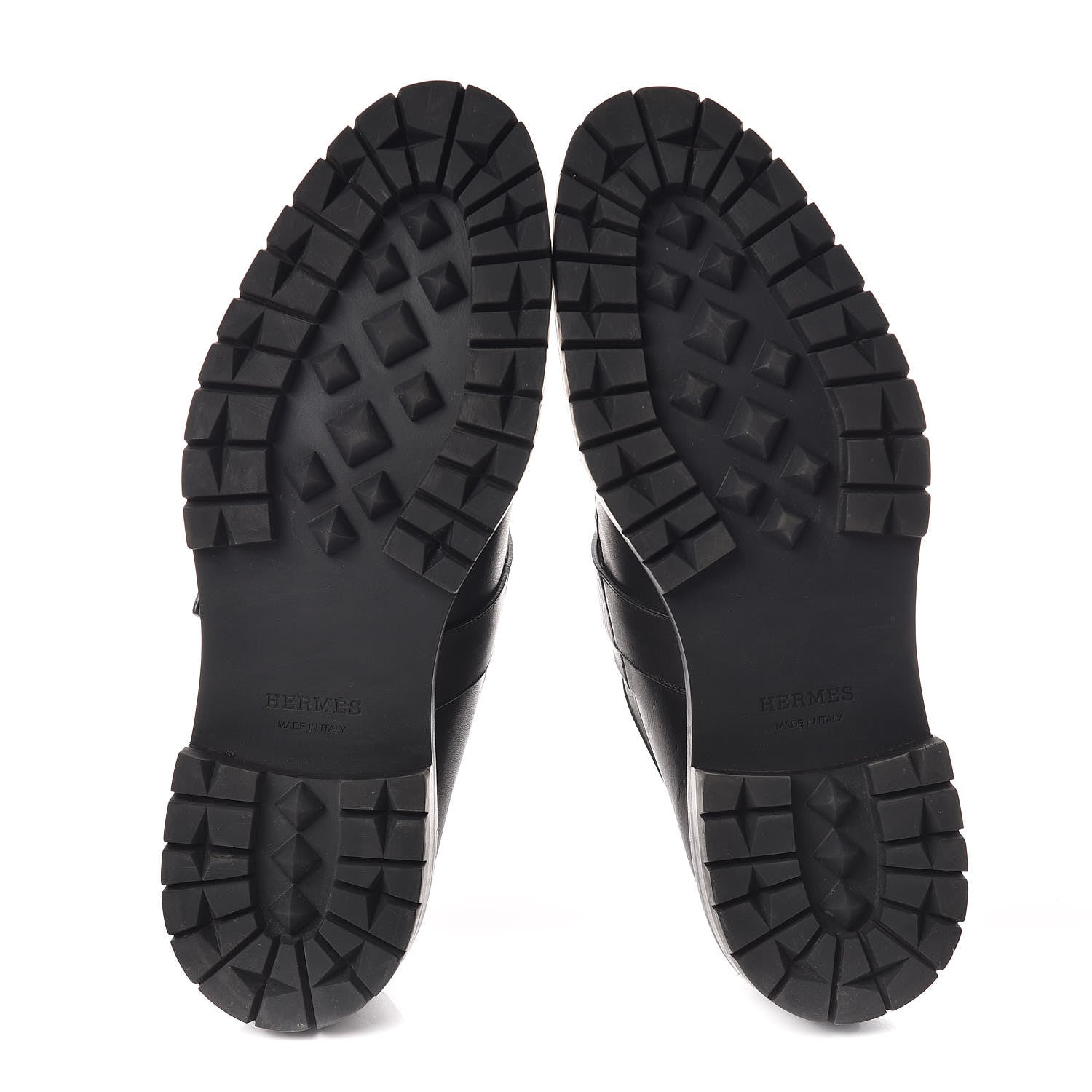 Hermes Calfskin Mens Buckle Loafers 42.5 Black 5 of 10
