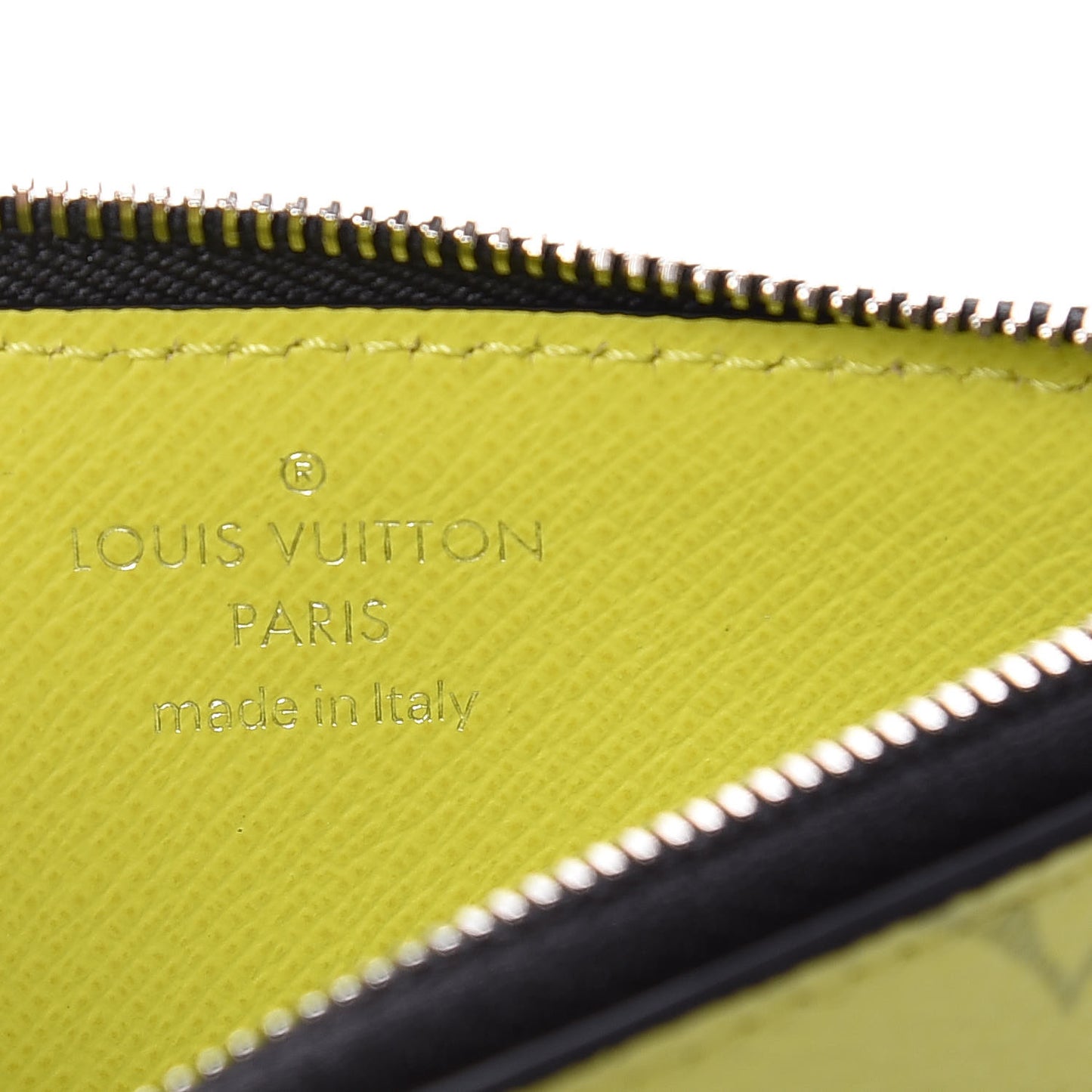 Monogram Taiga Coin Card Holder Yellow