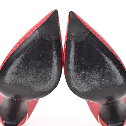 Louis Vuitton Epi Eyeline Pumps 37 Pivoine 10 of 12