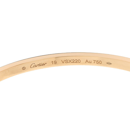 Cartier 18K Yellow Gold Small LOVE Bracelet 19 6 of 8