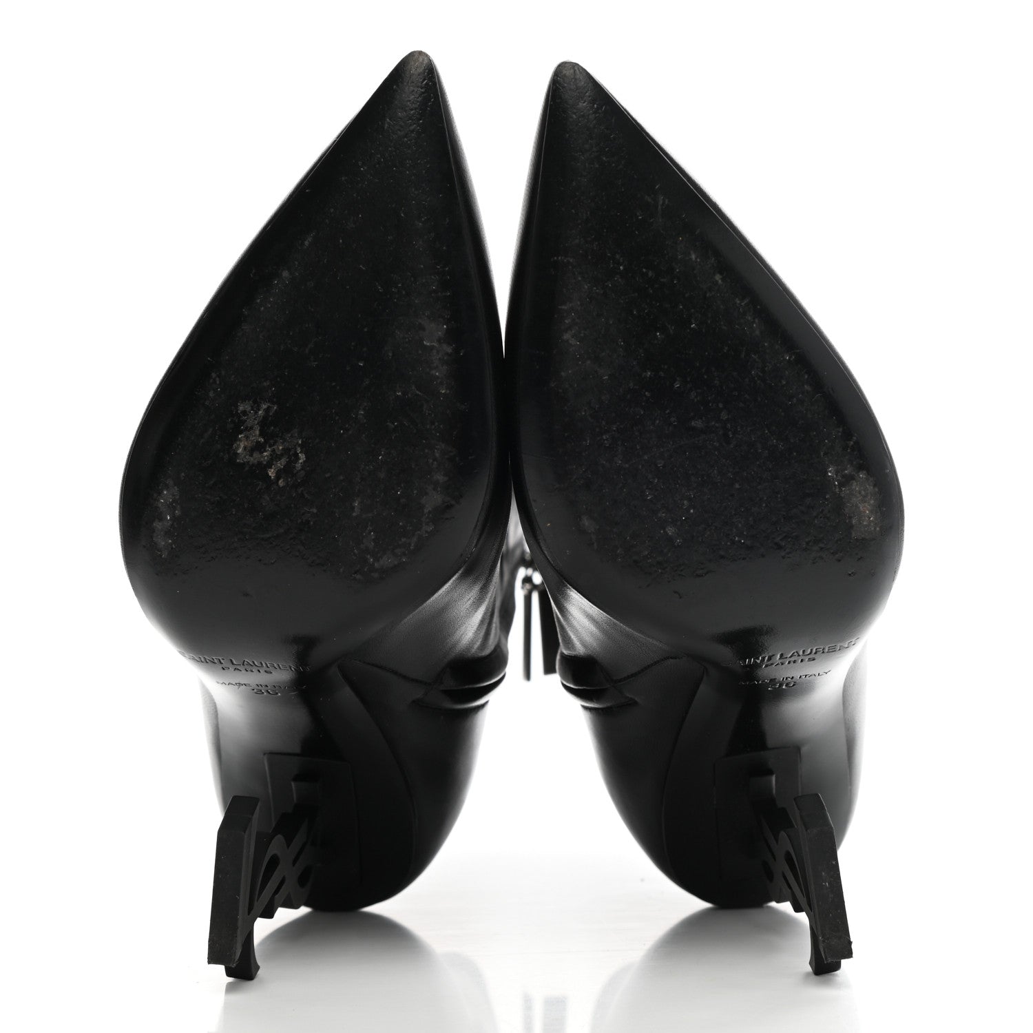 Saint Laurent Calfskin Opyum Ankle Boots 36 Black 5 of 12