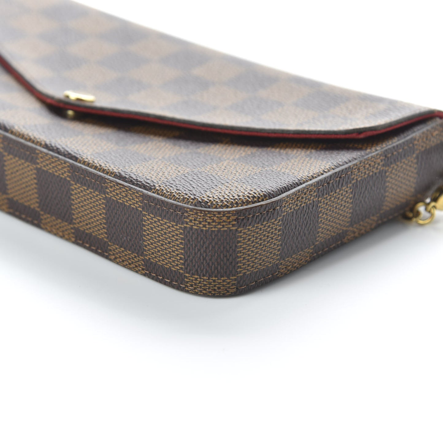 Damier Ebene Pochette Felicie Chain Wallet