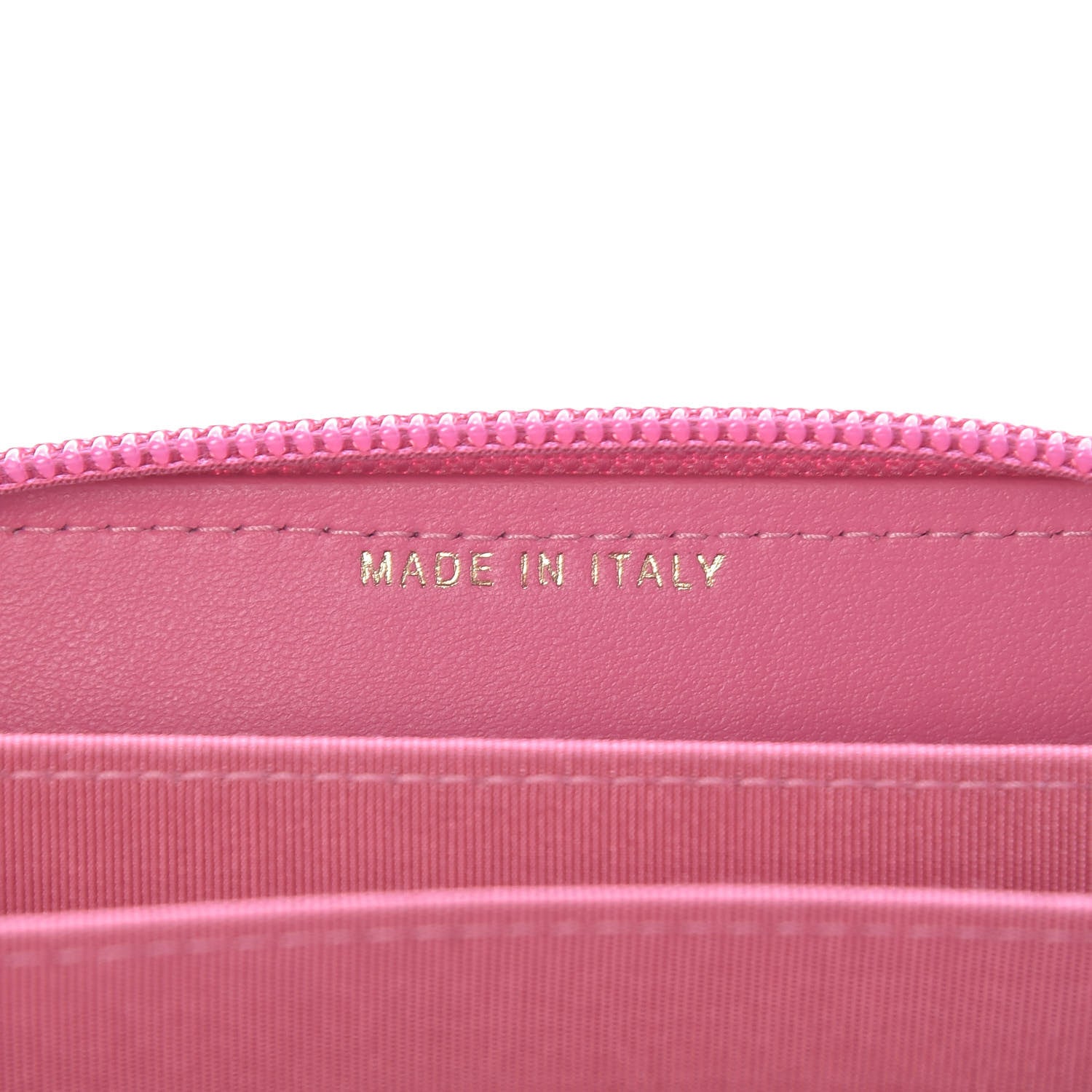 Chanel Caviar Quilted Boy Zip Around Coin Purse Wallet Dark Pink 6 of 9