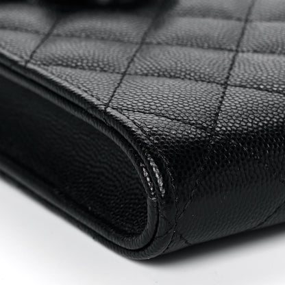 Chanel Caviar Quilted Classic Phone Holder Black 10 of 12