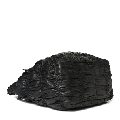 Prada Nappa Gaufre Tote Black 3 of 15