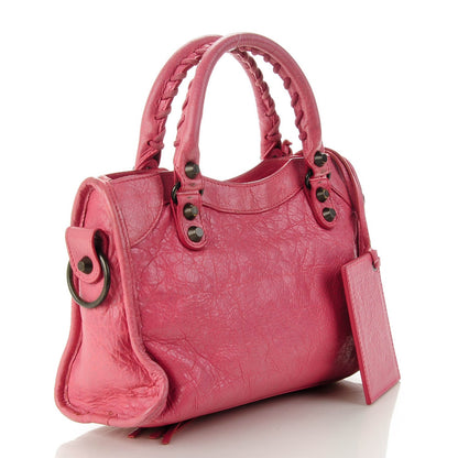 Balenciaga Agneau Classic Hardware Mini City Rose Bombon Raspberry 3 of 7