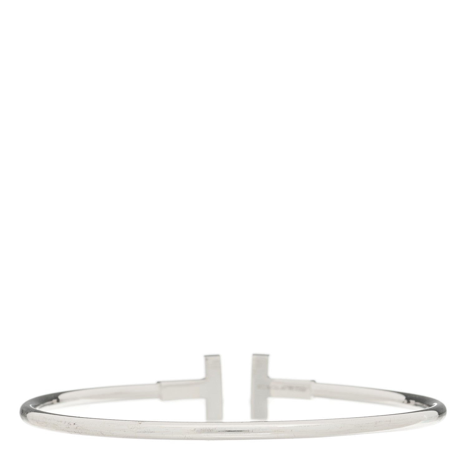 Tiffany 18K White Gold Ruby T Wire Bracelet 2 of 4