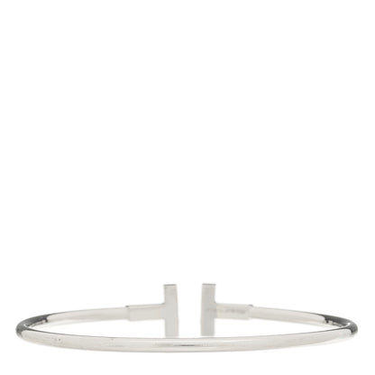 Tiffany 18K White Gold Ruby T Wire Bracelet 2 of 4