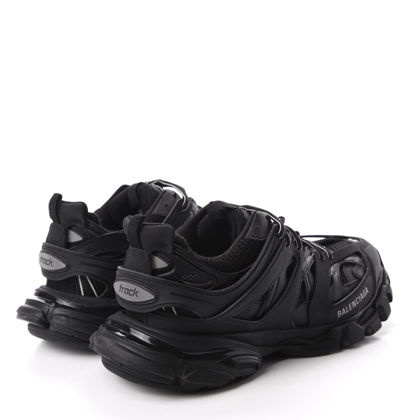 Mesh Nylon Womens Track Sneakers 42 Black