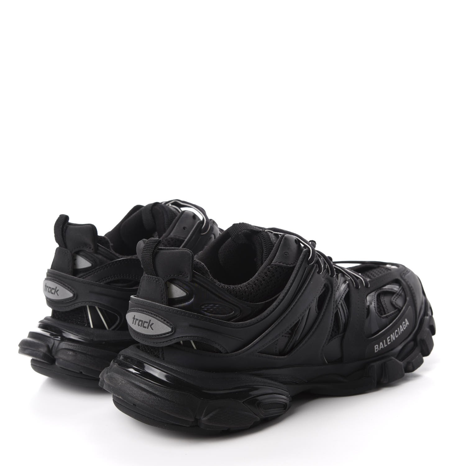 Balenciaga Mesh Nylon Womens Track Sneakers 42 Black 4 of 8