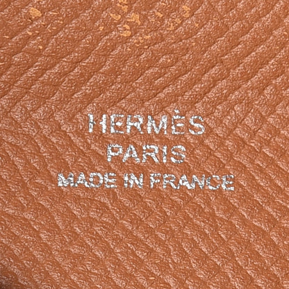 Hermes Epsom Calvi Card Case Gold 6 of 7