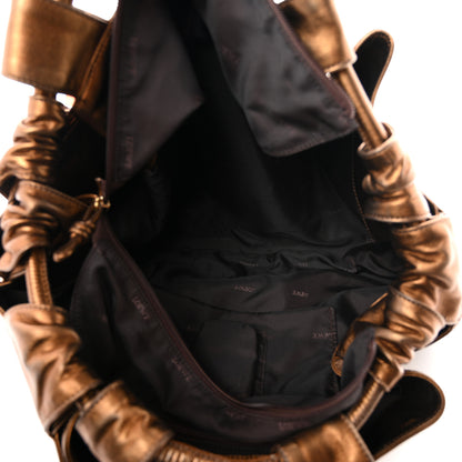 Loewe Metallic Nappa Aire Shoulder Bag Bronce 4 of 8