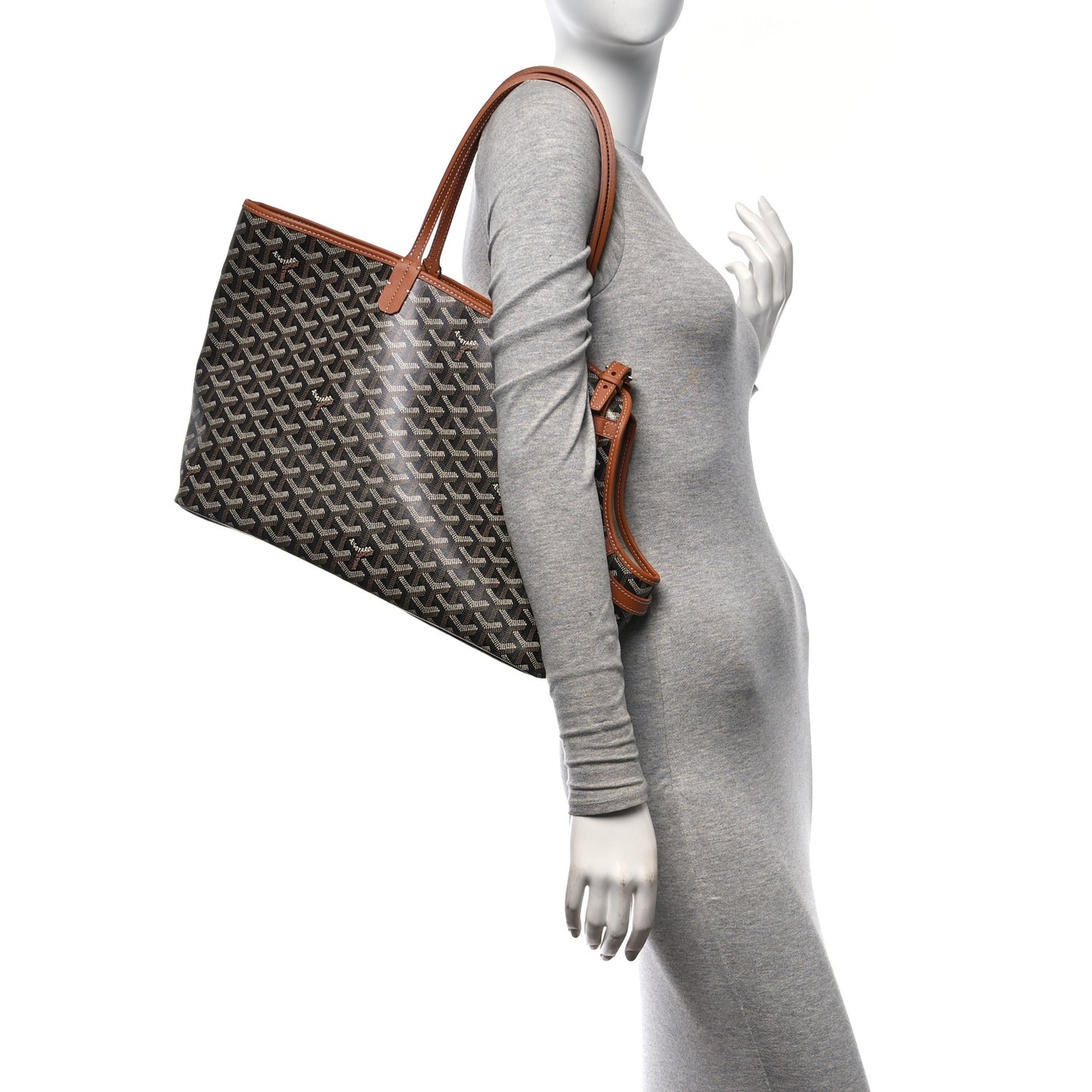 Goyardine Chien Gris Bag Black Gold