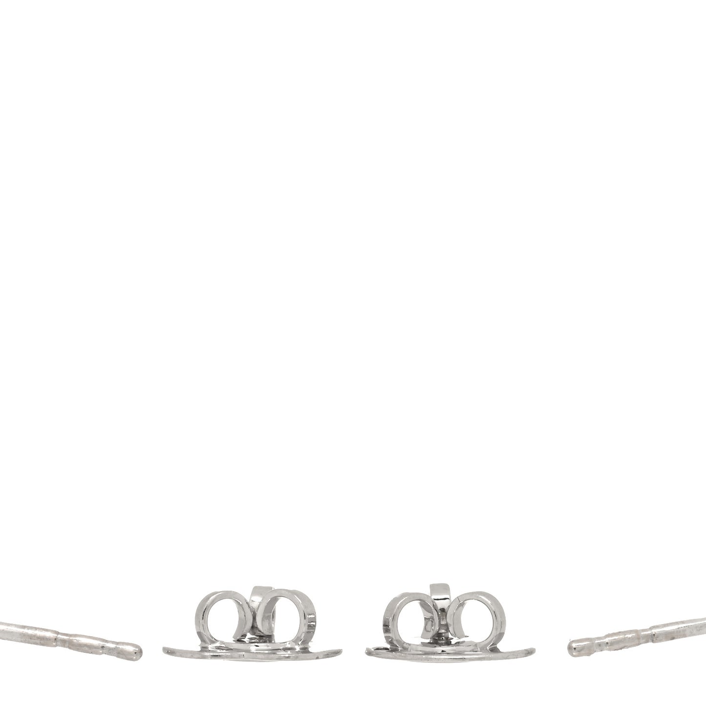 18K White Gold Diamond .46ctw Tulip Stud Earrings