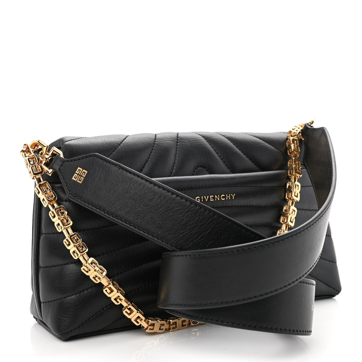 Calfskin Quilted Small 4G Shoulder Bag Black
