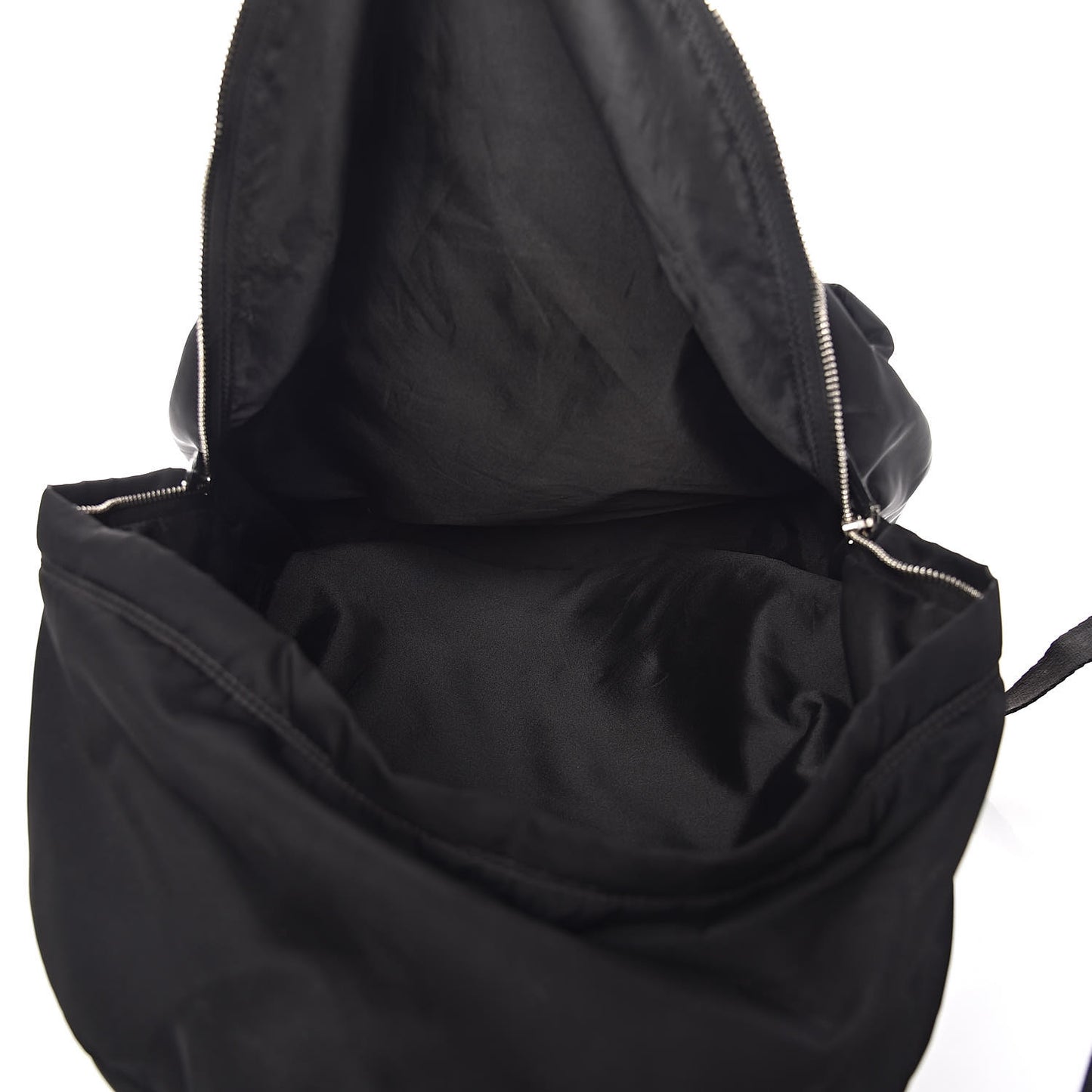 Nylon Calfskin Monkey Brother Print Backpack Black