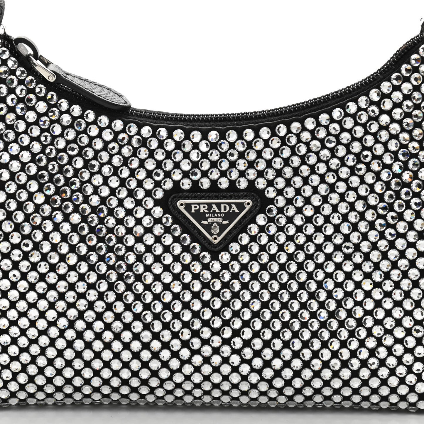 Satin Crystal Mini Re-Edition 2000 Bag Cristal