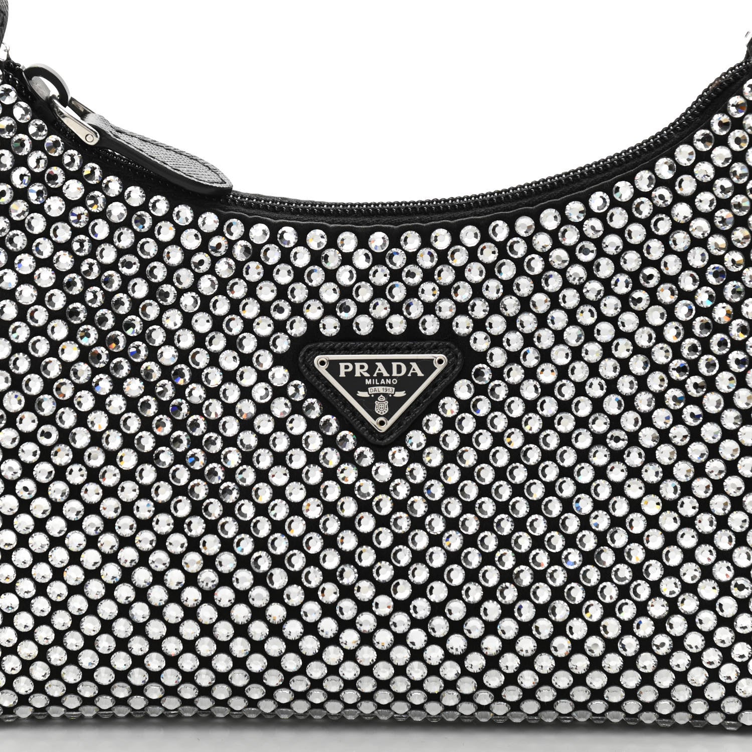 Prada Satin Crystal Mini Re-Edition 2000 Bag Cristal 7 of 9