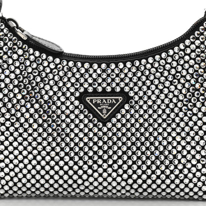 Prada Satin Crystal Mini Re-Edition 2000 Bag Cristal 7 of 9