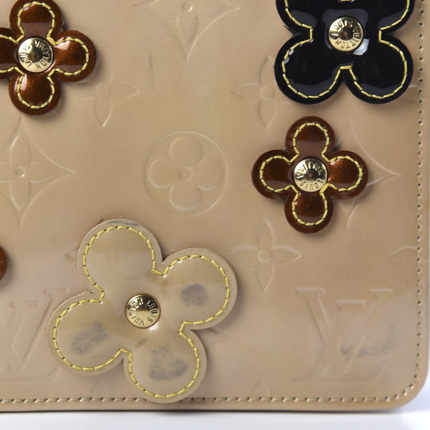 Vernis Lexington Fleurs Pochette Beige