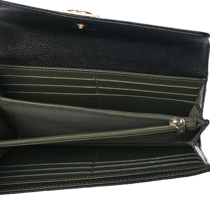 Chanel Caviar Quilted Large Boy Gusset Flap Wallet Black 5 of 9