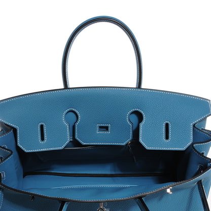 Hermes Togo Birkin 35 Blue Jean 24 of 27