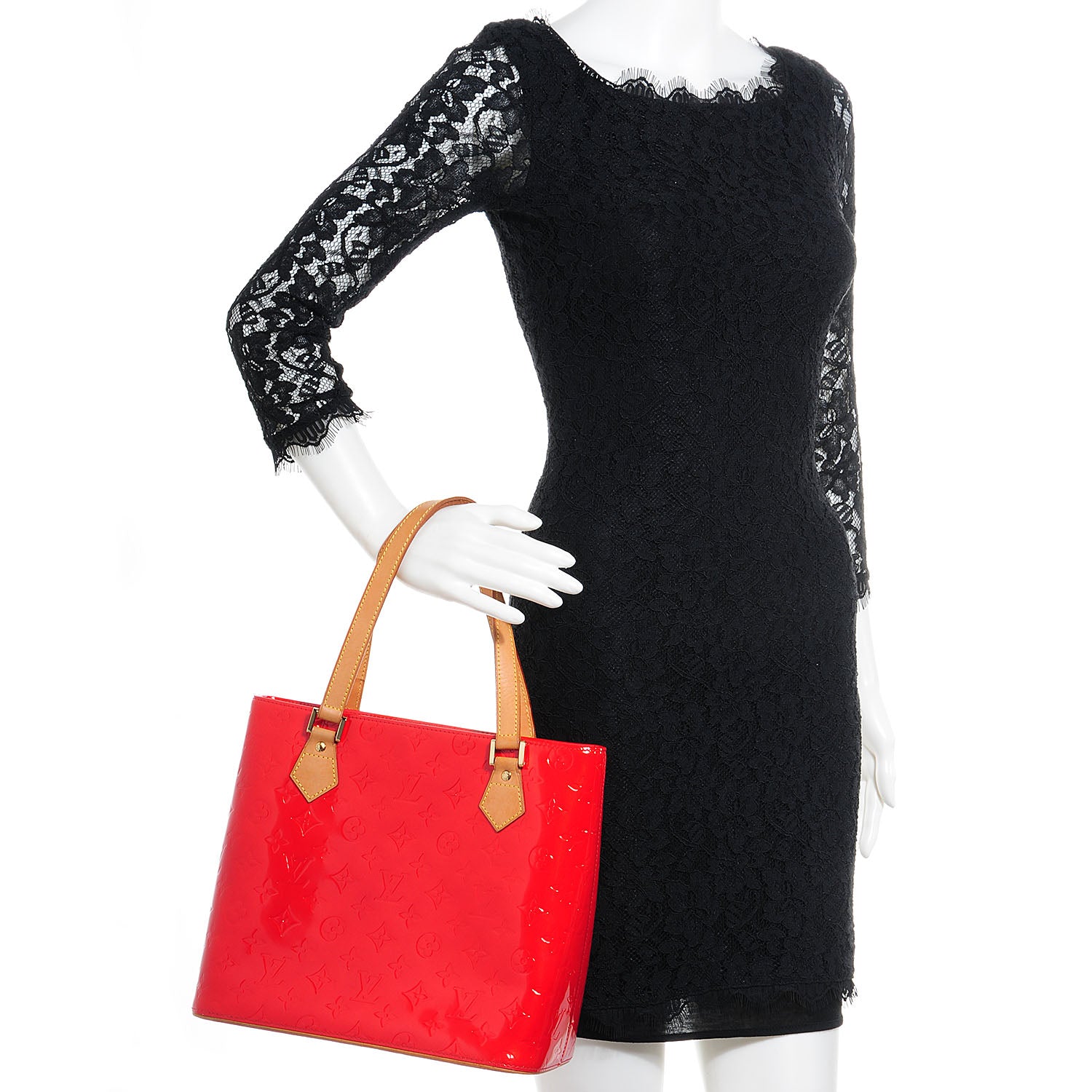 Louis Vuitton Vernis Houston Red 2 of 7