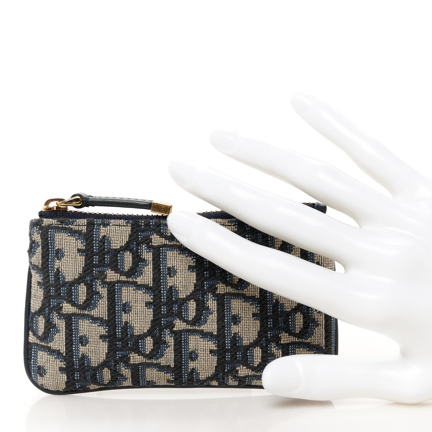 Christian Dior Oblique Key Case Blue 2 of 7