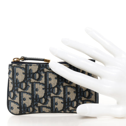 Christian Dior Oblique Key Case Blue 2 of 7