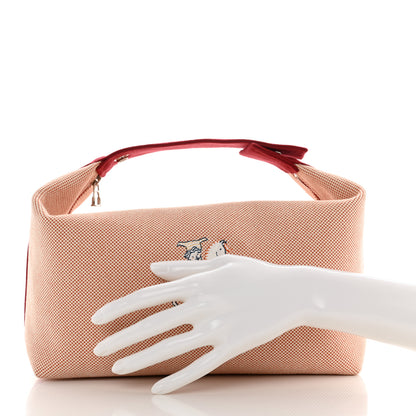 Hermes Canvas Large Bride-A-Brac Cabriole Case Terracotta 2 of 7