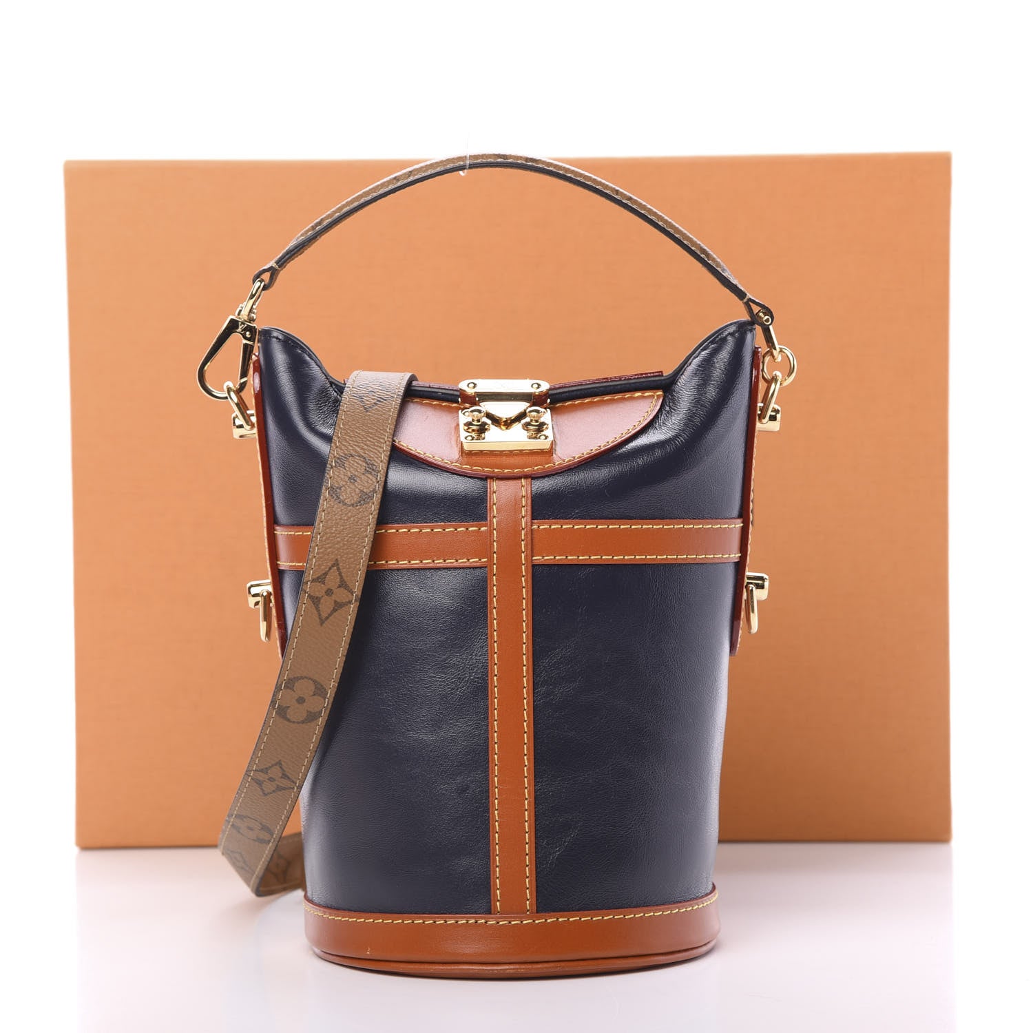 Louis Vuitton Calfskin Duffle Bag Navy 11 of 11