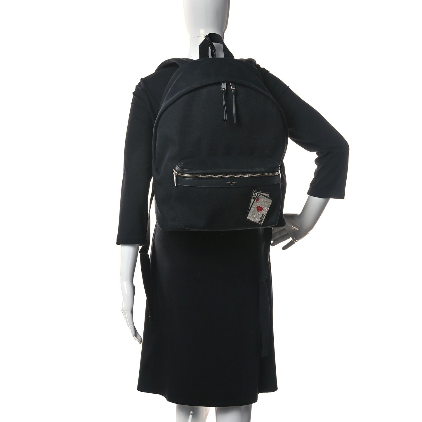 Canvas SL Playing Cards City Backpack Black