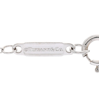 Tiffany 18K White Gold Diamond Small T Smile Pendant Necklace 4 of 5