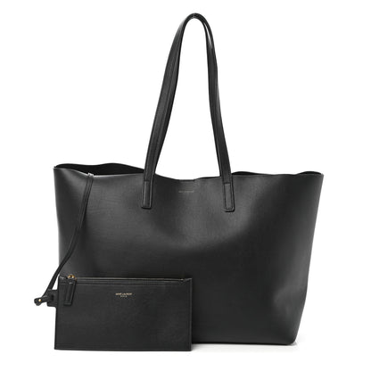 Saint Laurent Calfskin Large Shopping Tote Black 1 of 9