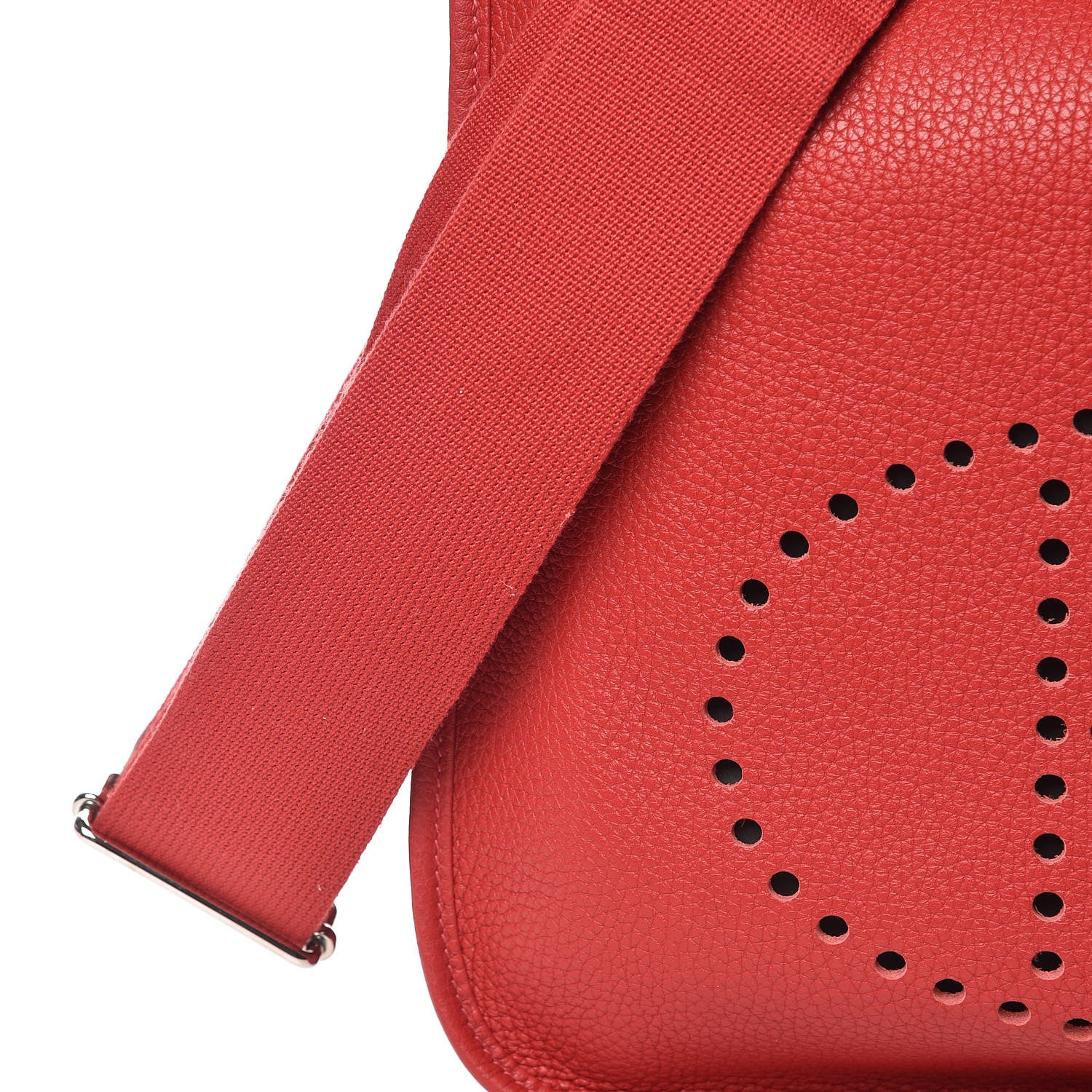 Hermes Taurillon Clemence Evelyne III GM Rouge Casaque 8 of 10