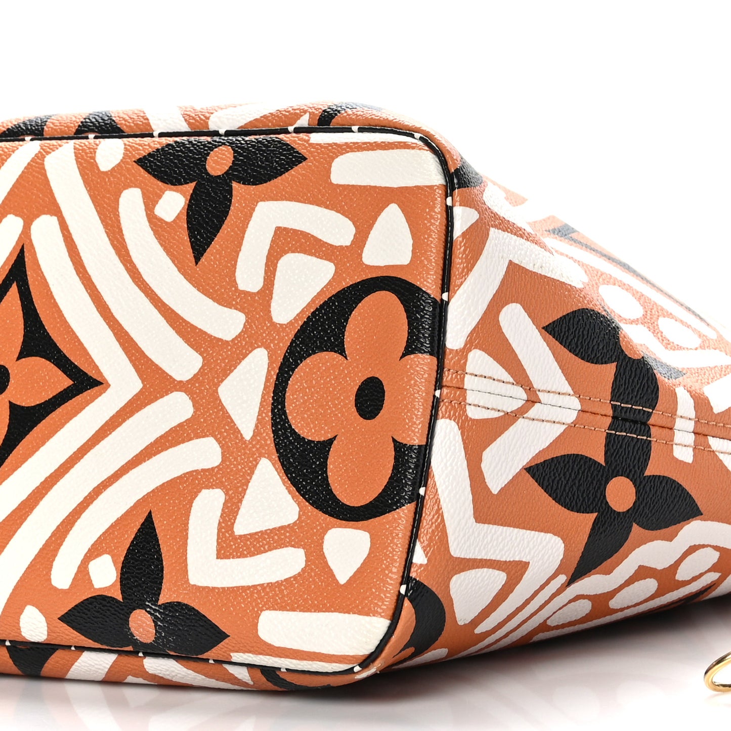 Monogram Giant Crafty Neverfull MM Creme Caramel