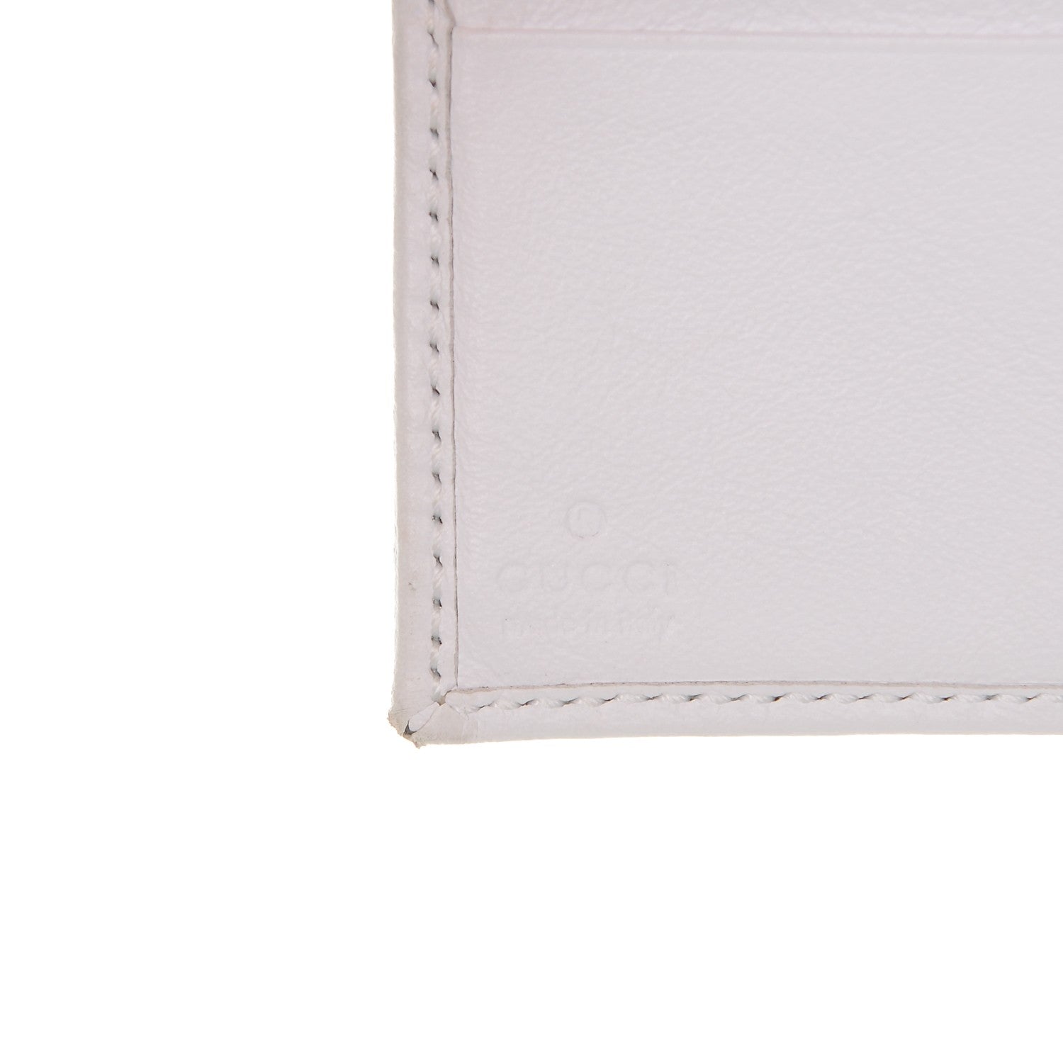 Gucci Monogram Ladies Web French Flap Wallet White 6 of 7