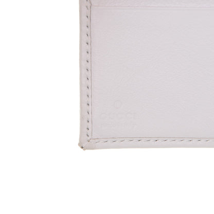 Gucci Monogram Ladies Web French Flap Wallet White 6 of 7