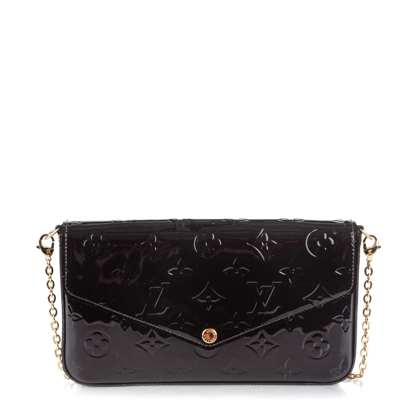 Vernis Pochette Felicie Chain Wallet Amarante