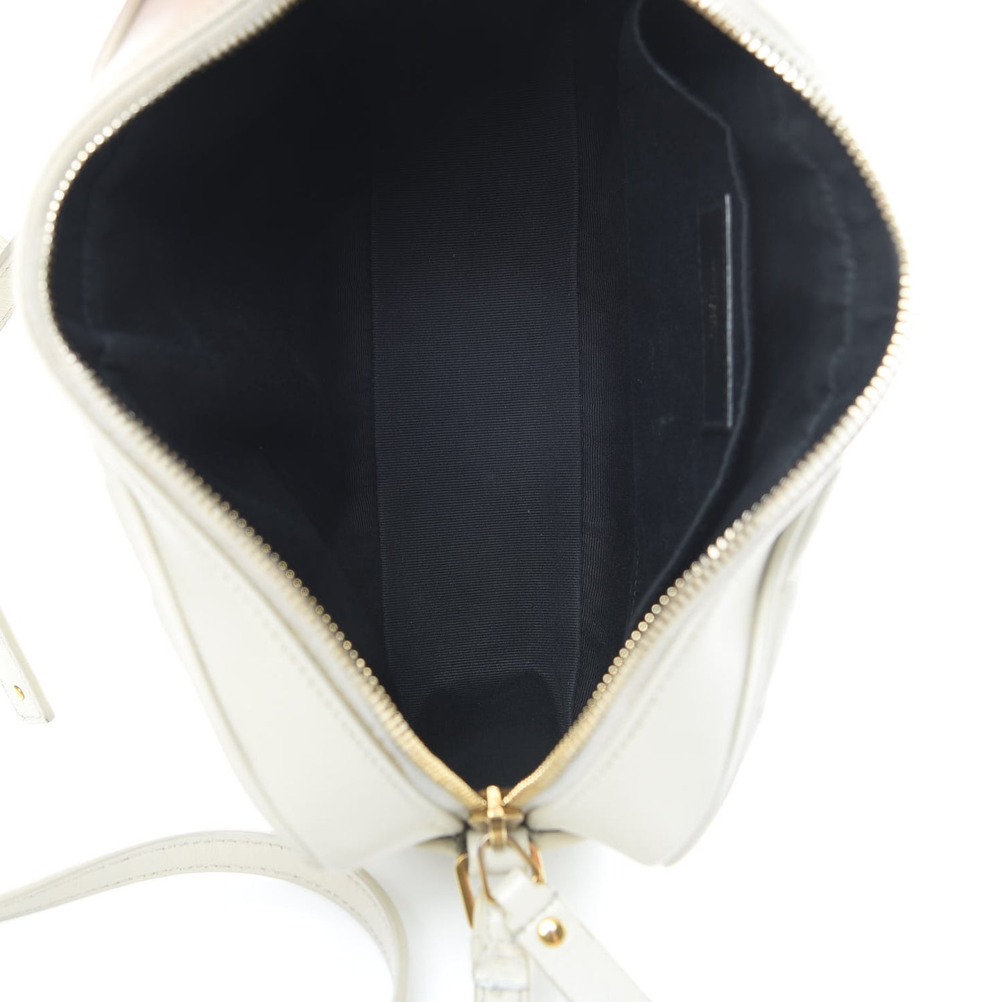 Calfskin Matelasse Monogram Lou Camera Bag Crema Soft