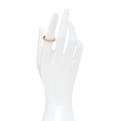 Bulgari 18K Rose Gold Diamond Serpenti Viper Band Ring 53 6.5 2 of 4