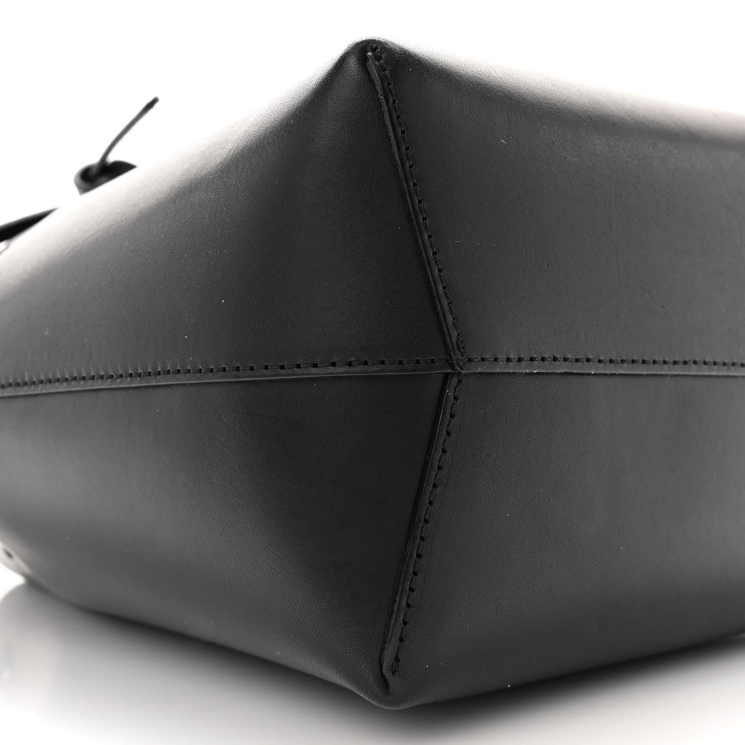 Mansur Gavriel Vegetable Tanned Calfskin Mini Bucket Bag Black Flamma 9 of 12