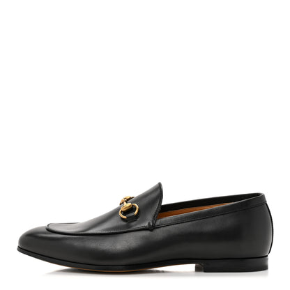 Gucci Calfskin Horsebit Mens Jordaan Loafers 8 Black 1 of 12