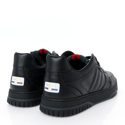 Gucci Sparrow Calfskin Mens Re-Web Sneakers 8.5 Black 5 of 10