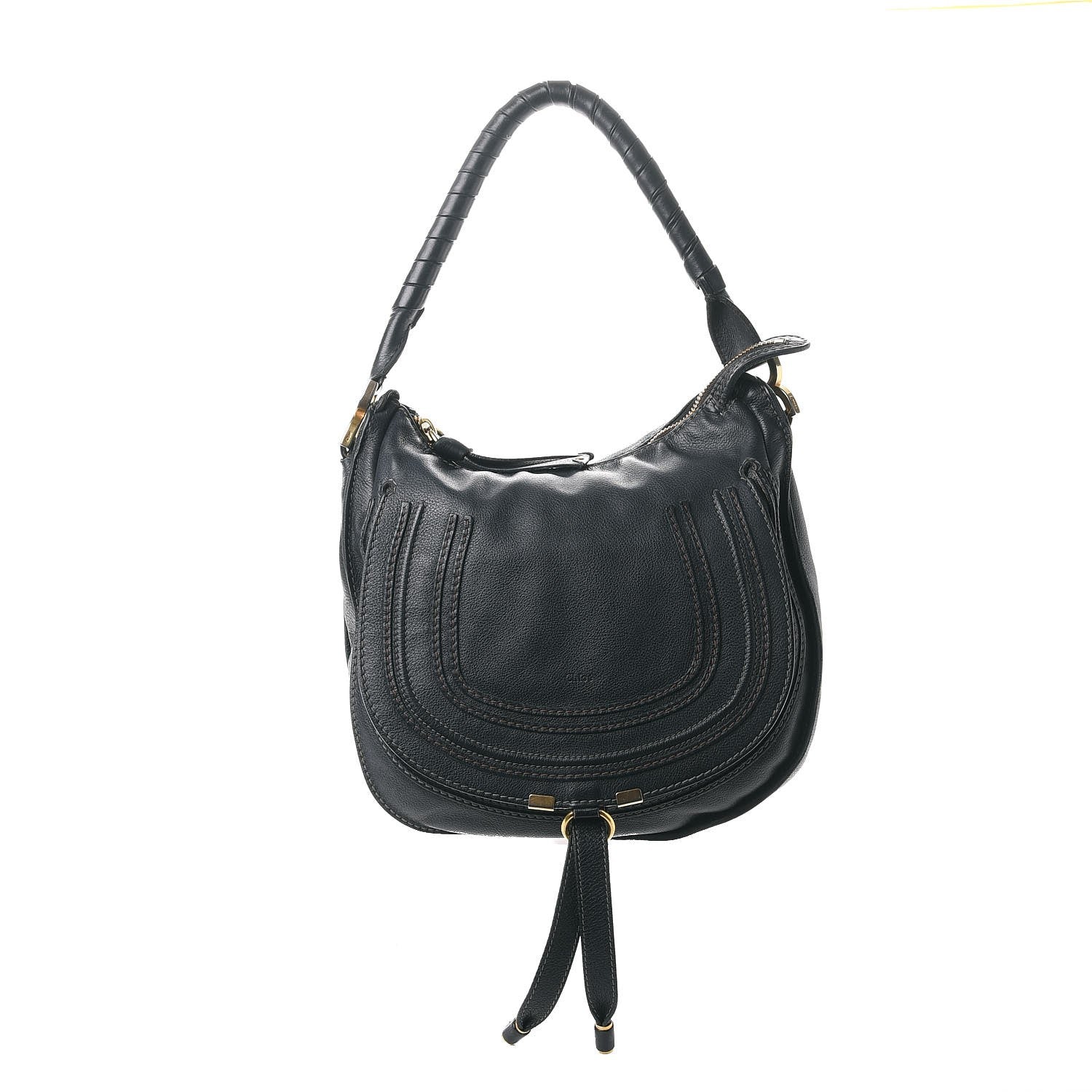 Chloe Calfskin Medium Marcie Hobo Navy 1 of 12