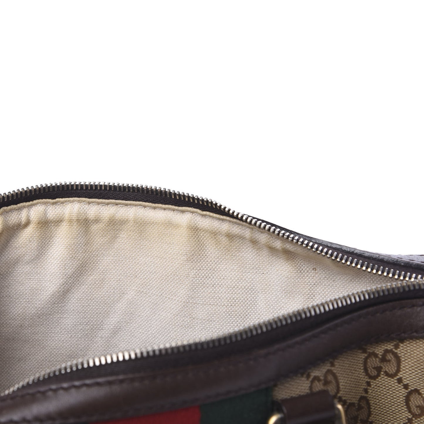 Monogram Vintage Web Medium Boston Dark Brown