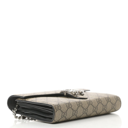 Gucci GG Supreme Monogram Mini Dionysus Chain Wallet Beige Black 4 of 17