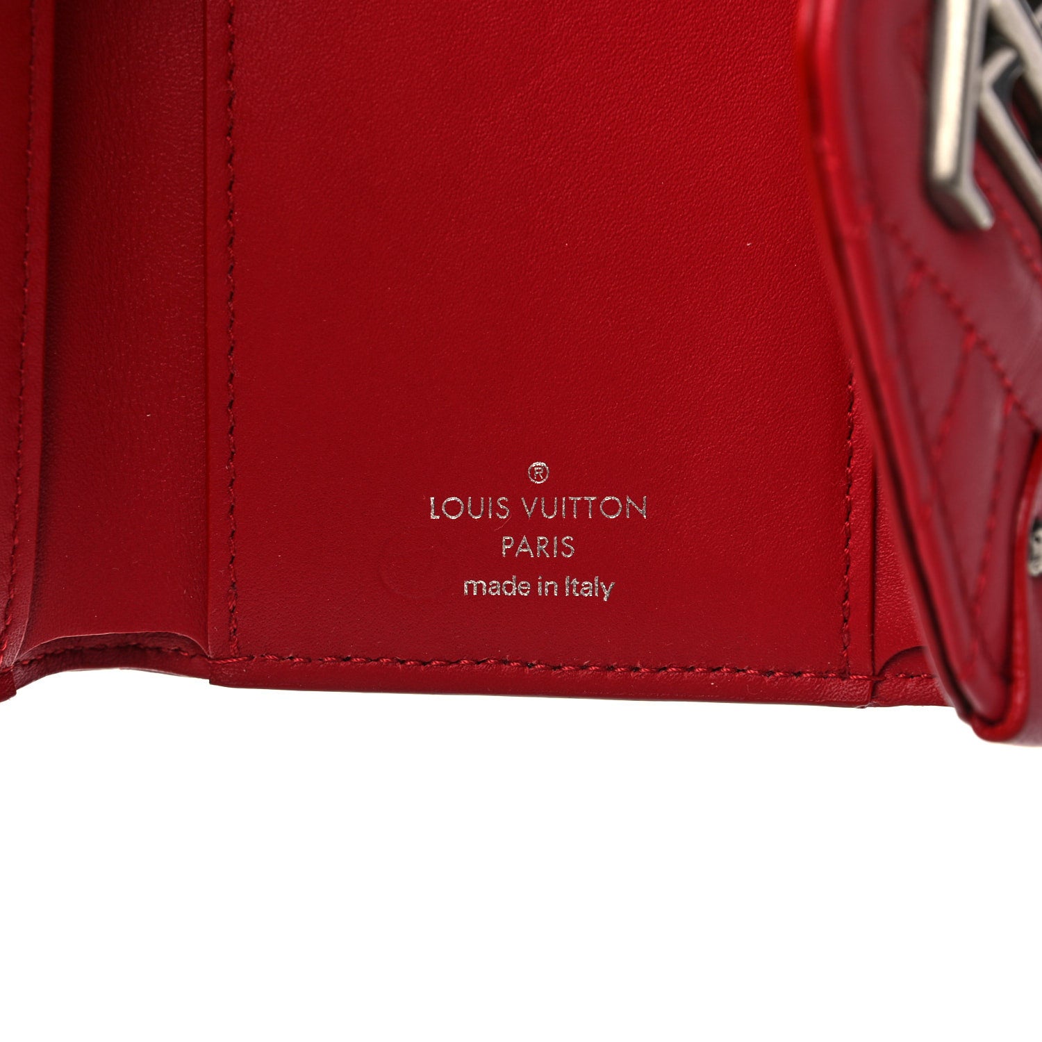 Louis Vuitton Calfskin New Wave Compact Wallet Rouge 6 of 8